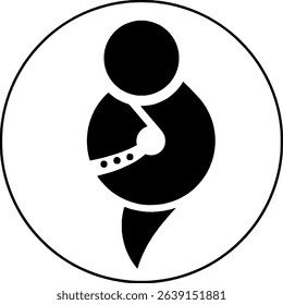 Black and white swimmer logo vector 