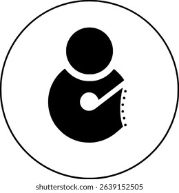 Black and white swimmer logo vector 
