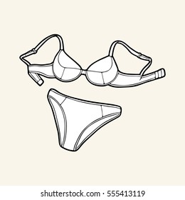 Black & white swimsuit