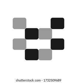 black and white symbol flag