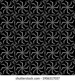 patrones simétricos en blanco y negro.
