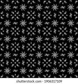 black and white symmetrical patterns.

