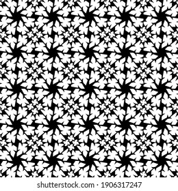 black and white symmetrical patterns.
