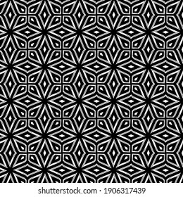 black and white symmetrical patterns.
