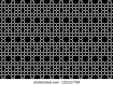 black and white tartan plaid pattern. Scottish Woven Pattern - Vector illustration.-EPS-10