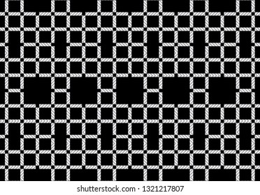 black and white tartan plaid pattern. Scottish Woven Pattern - Vector illustration.-EPS-10