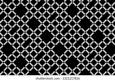 black and white tartan plaid pattern. Scottish Woven Pattern - Vector illustration.-EPS-10