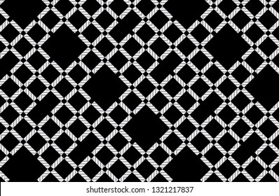 black and white tartan plaid pattern. Scottish Woven Pattern - Vector illustration.-EPS-10