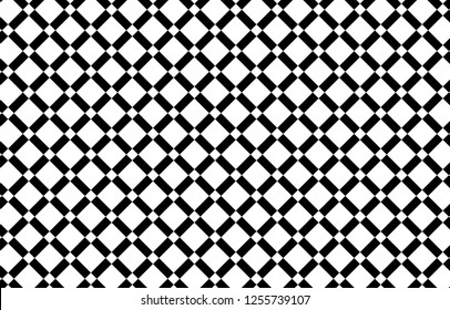 Black and white tartan plaid pattern.Vector illustration.EPS-10.