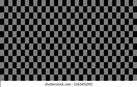 Black and white tartan plaid pattern.Vector illustration.EPS-10.
