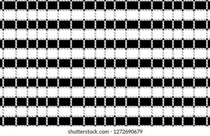 Black and white tartan plaid pattern.Vector illustration.EPS-10. - Vector