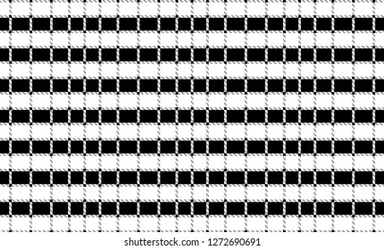 Black and white tartan plaid pattern.Vector illustration.EPS-10. - Vector
