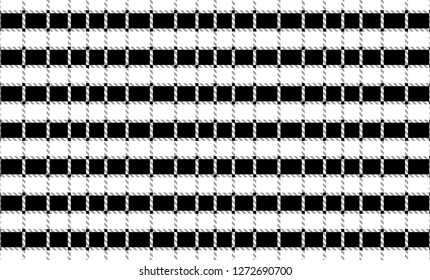 Black and white tartan plaid pattern.Vector illustration.EPS-10. - Vector