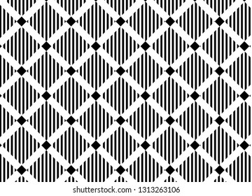 Black and white tartan plaid pattern.Vector illustration.EPS-10. - Vector