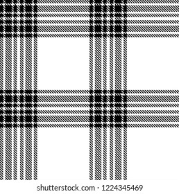 Black and white tartan plaid Scottish seamless pattern.Texture from tartan, plaid, tablecloths, clothes, shirts, dresses, paper, bedding, blankets and other textile products. 