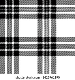 Black and White tartan plaid Scottish seamless pattern.Texture from plaid, tablecloths, clothes, shirts, dresses, paper, bedding, blankets and other textile products.
