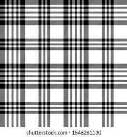 Black and White tartan plaid Scottish seamless pattern.Texture from plaid,tablecloths, clothes, shirts, dresses, jacket, skirt, paper, blankets and other textile products. 