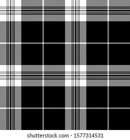 Black and White tartan plaid Scottish seamless pattern.Texture from tartan, plaid, tablecloths, clothes, shirts, dresses, paper, bedding, blankets and other textile products.