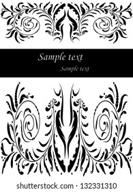 Black White Tattoo Print Stock Vector (Royalty Free) 132331310 ...