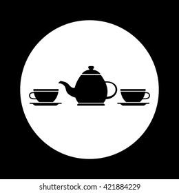 Black and white tea icon 