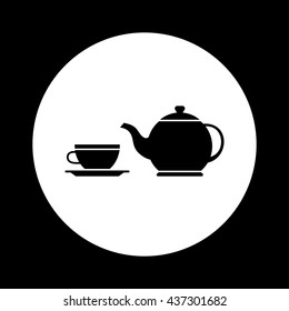 Black and white tea icon 