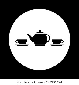 Black and white tea icon 