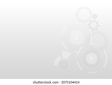 Tecnologías en blanco y negro abstracto concepto de innovación de fondo vector con algunos elementos de esta imagen, equipo, investigación 