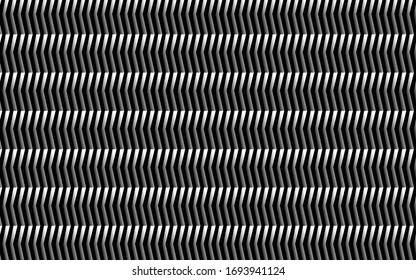 Black and white technology modern background, vector geometric pattern, repeating wallpaper concept