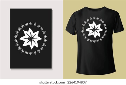 Black and white Tee shirt design