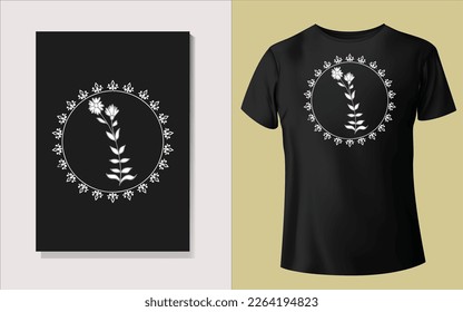 Black and white Tee shirt design