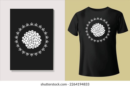 Black and white Tee shirt design