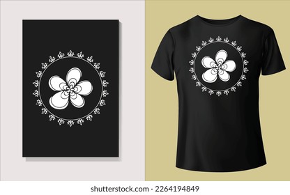 Black and white Tee shirt design