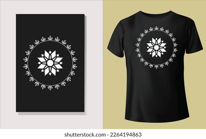 Black and white Tee shirt design