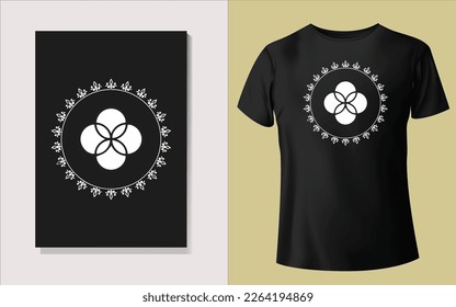 Black and white Tee shirt design