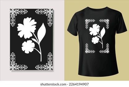 Black and white Tee shirt design