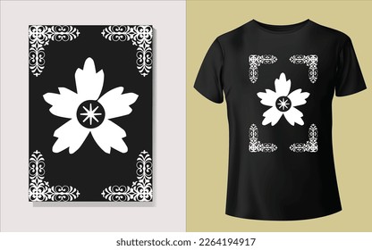 Black and white Tee shirt design