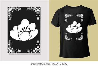 Black and white Tee shirt design