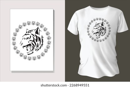 Black and white tee shirt design