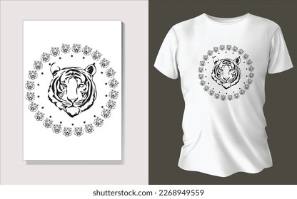 Black and white tee shirt design