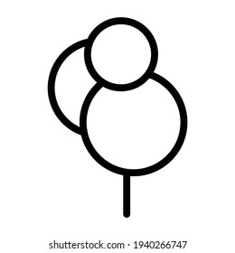 Black and white template tree icon. Vector symbol sign isolated on white background. Trees flat line icons set. Plants, landscape design. Business idea concept.