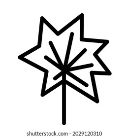 Schwarz-Weiß-Vorlagenbaum-Symbol. Vektorsymbol einzeln auf weißem Hintergrund. Bietet Flachzeilensymbole an. Pflanzen, Landschaftsdesign. Konzept der Geschäftsidee.