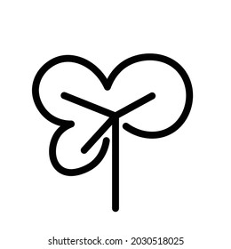 Black and white template tree icon. Vector symbol sign isolated on white background. Trees flat line icons set. Plants, landscape design. Business idea concept.