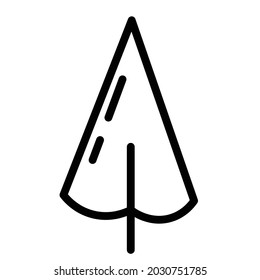 Black and white template tree icon. Vector symbol sign isolated on white background. Trees flat line icons set. Plants, landscape design. Business idea concept.