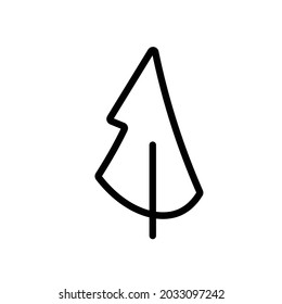 Icono de árbol de plantillas en blanco y negro. Signo de símbolo del vector aislado en fondo blanco. Los iconos de la línea plana de árboles se establecen. Plantas, diseño paisajístico. Concepto de idea de negocio.