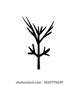 Icono de árbol de Plantilla blanco y negro. Signo de símbolo de Vector aislado sobre fondo blanco. Conjunto de iconos de línea plana de árboles. Plantas, diseño de paisajes. Concepto de idea de negocio.