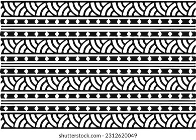 Material textil blanco y negro con patrón de clave griega