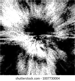 Black and white texture abstract halftone. Monochrome vector background of dots pattern