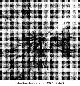 Black and white texture abstract halftone. Monochrome vector background of dots pattern