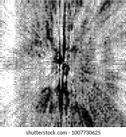 Black and white texture abstract halftone. Monochrome vector background of dots pattern