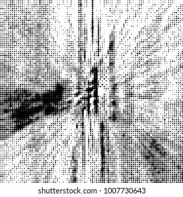 Black and white texture abstract halftone. Monochrome vector background of dots pattern